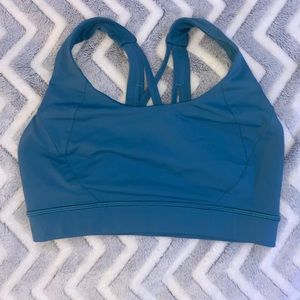 Blue Lululemon Free To Be Serene Bra - Size 6